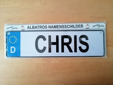 Albatros Namensschild  " Chris " , OVP, neu