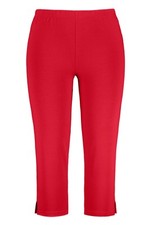 Ulla Popken große Größen Hosen 54+ rot bis 76 Caprihose Leggings Slim Fit