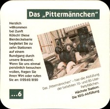 Bierdeckel - Zunft Kölsch - Das Pittermännchen