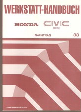 Werkstatt handbuch Reparaturanleitung HONDA CIVIC Schuttl Nachtrag REPARATUR 88 