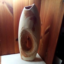 Dekovase mit Loch weiß -