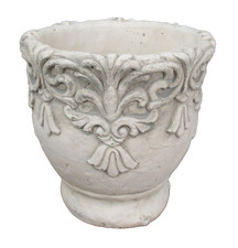 Blumentopf  Pflanztopf Übertopf Shabby Antik-Look Vintage Höhe 13,5cm Ø 13cm