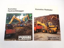 2x Prospekt Komatsu PC PW