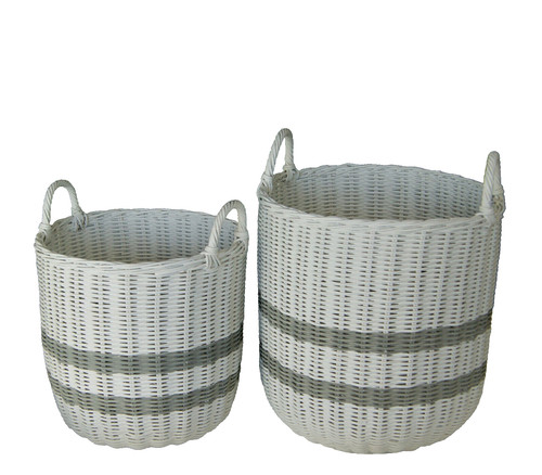 Aufbewahrungskorb set weiß - set, weiß/