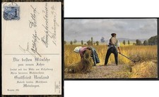 AK MEININGEN 1911 : Reklame Fa. G. Neuland / Karl-Zeitz-Strasse