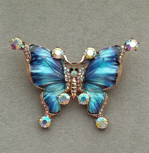 Schmetterling brosche gold - brosche,