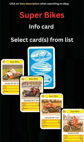 Super bikes infokarte - bikes,