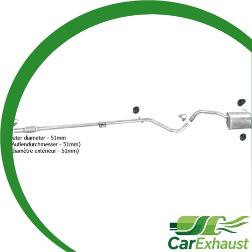 Auspuffanlage für fiat 500 - für,