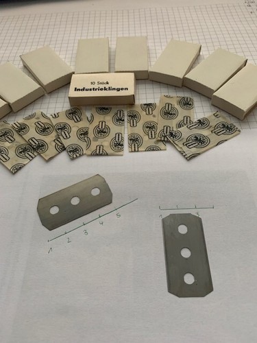 Stahlklingen superscharf 100 - stahlklingen,,