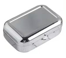 Taschenaschenbecher , chrom , Taschen Aschenbecher , Reiseaschenbecher , Zigarre