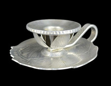 Antik Aluminium Kerzenhalter