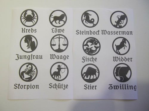 Wunschaufkleber sternzeichen - wunschaufkleber,