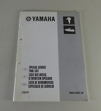 Workshop Manual Yamaha Outboard Motor / Jetski Special Tools from 07/1999
