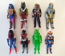 8 x M.A.S.K Figuren SAMMLUNG Konvolut Helme KENNER 1986 LOT Ersatzteil Maske
