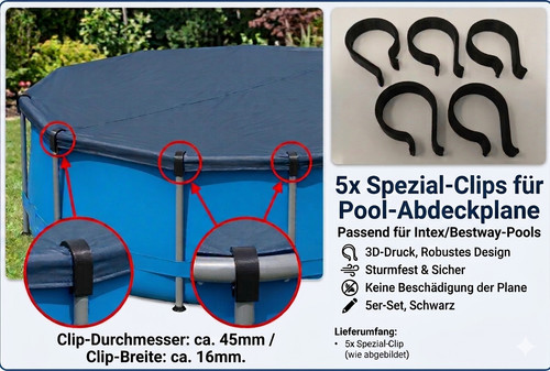 Clip poolabdeckung plane - poolabdeckung,