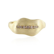 Goldplattierter Silberring mit