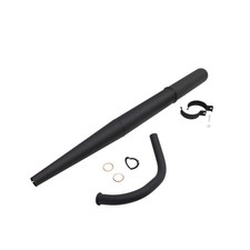 Auspufftopf Auspuffkrümmer Auspuffschelle für Simson S50 S51 - 3-teilig, schwarz