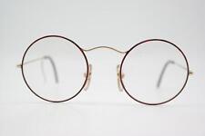 Vintage Brille Conquistador 718 Rot Gold Rund Brillengestell eyeglasses