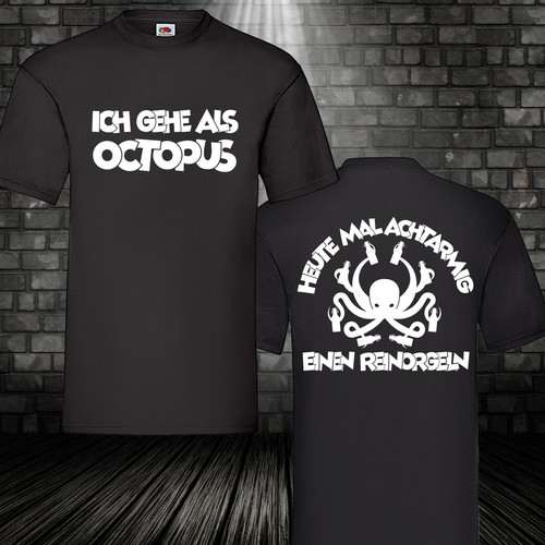 Octopus shirt funshirt - octopus, t-shirt