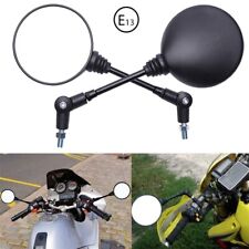 1 Paar Rund Motorrad Spiegel Rückspiegel E-geprüft M10 Universal Motorradspiegel