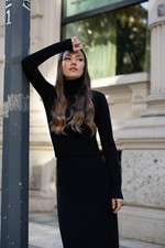 1st Amerikanisch Jersey Rollkragen Aus Kaschmir Und Seide Damen Pullover Langarm