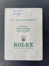 Rolex Garantie Zertifikat - Day Date Weißgold - ORIGINAL !!!