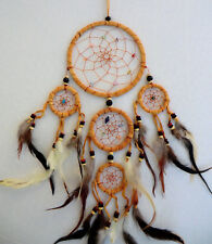 12 cm x 40 cm Curry Leder Dreamcatcher Traumfänger Indianer Geburtstag Geschenk
