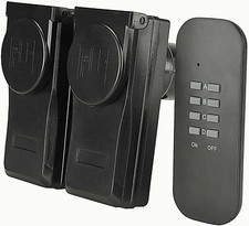 UNITEC Funkfernschalterset mit Selbstlernfunktion, Funksteckdosen Set 48113