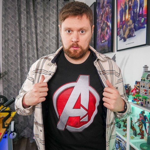 Avengers logo t shirt - -,