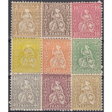 Schweiz Nr. 36-44 ungestempelt