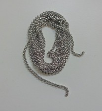 Geschnür-Kette, Erbskette, silbern, fürs Dirndl/Mieder zum Schnüren, 1,55m