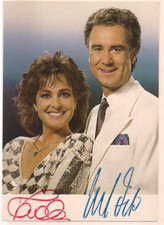 Autogramme Paola u. Kurt Felix Moderatoren Originalunterschriften