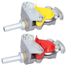 Kupplungskopf Set Rot Gelb ohne Ventil Schlauchstutzen 11mm LKW Anhänger Traktor