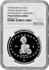 Mexiko 5 Pesos 1997, NGC PF66