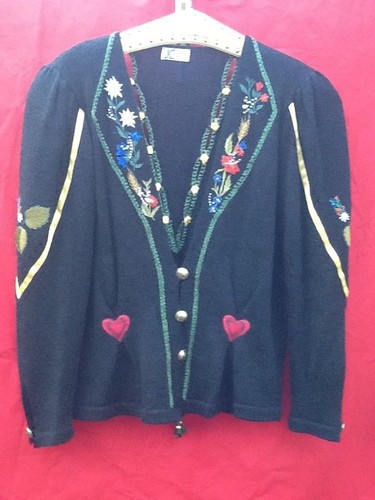 Vintage tracht strickjacke - vintage,