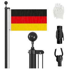 Fahnenmast 6m Aluminium Garten