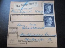 #2423 Paketkarte aus STEINHAGEN nach Markkleeberg