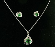 585 Weissgold SET Kette mit