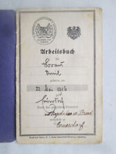 Ausweis - Arbeitsbuch - Euerdorf - Bsd Kissingen - Friseur Lehrling - 1930