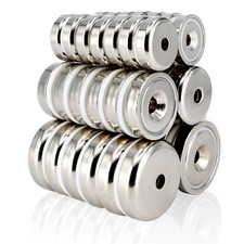 Neodym Magnete mit Loch Bohrung Senkung Topfmagnet Flachgreifer Magnet Scheibe