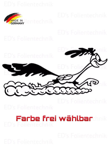 Road runner auto - aufkleber, 2