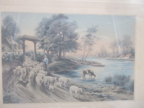 Lithographie coloriert - lithographie,