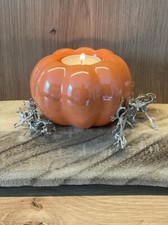 Deko Teelichthalter Kürbis