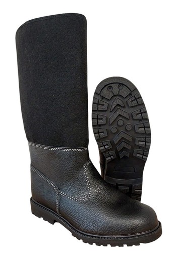 Warme filzstiefel aus leder - warme,