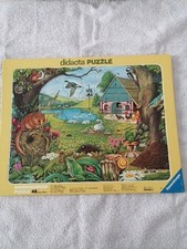 Ravensburger didacta Rahmen-Puzzle 46 TEILE 1983  Wo Tiere Wohnen 