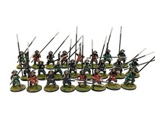 ASHIGARU SAMURAI HECHT ARMEE 24 28mm bemalt historische Kriegsspiele MITTELALTER HYW