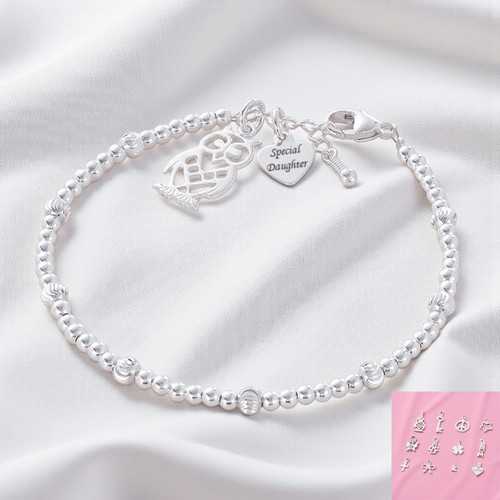 Sterlingsilber perlen armband - sterlingsilber,
