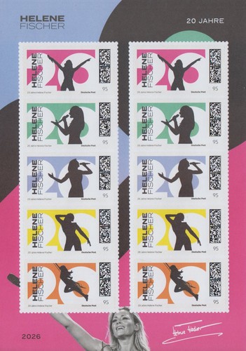 Helene fischer briefmarken - -,