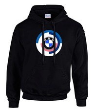 BMW 70's & 80's LOGO Auto Hoodie Kapuzenpullover Schwarz -3525