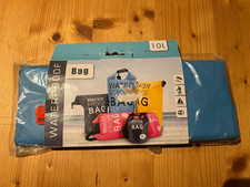 10 Liter Seesack wasserdicht Wasserdichter Beutel Blau unbenutzt !